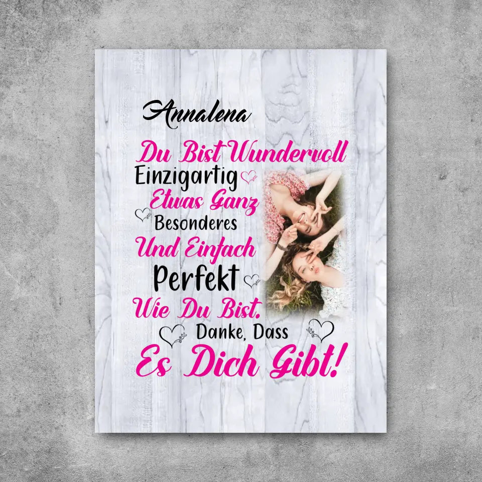 Du bist wundervoll - Leinwand