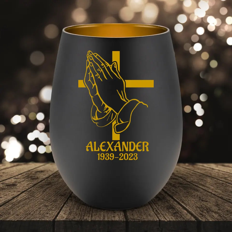 Betende Hände - Windlicht