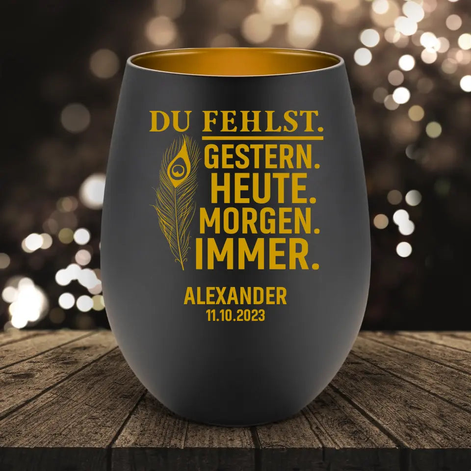 Du Fehlst - Windlicht