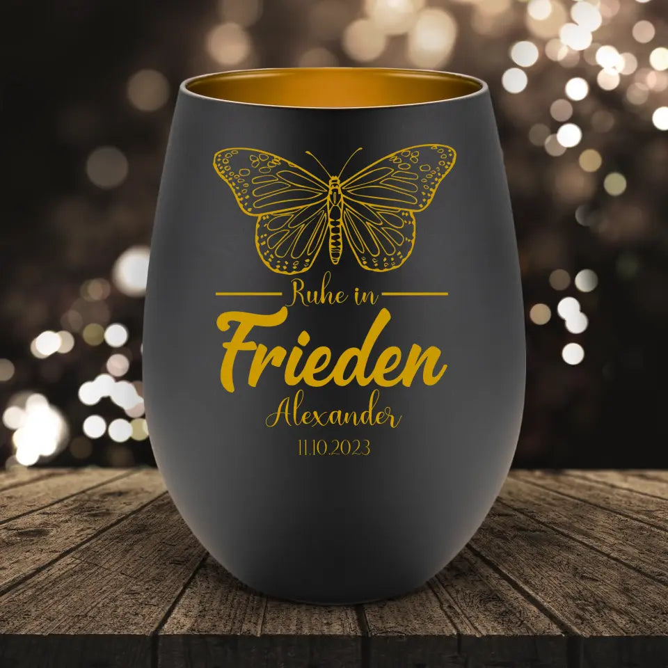 Frieden Schmetterling - Windlicht