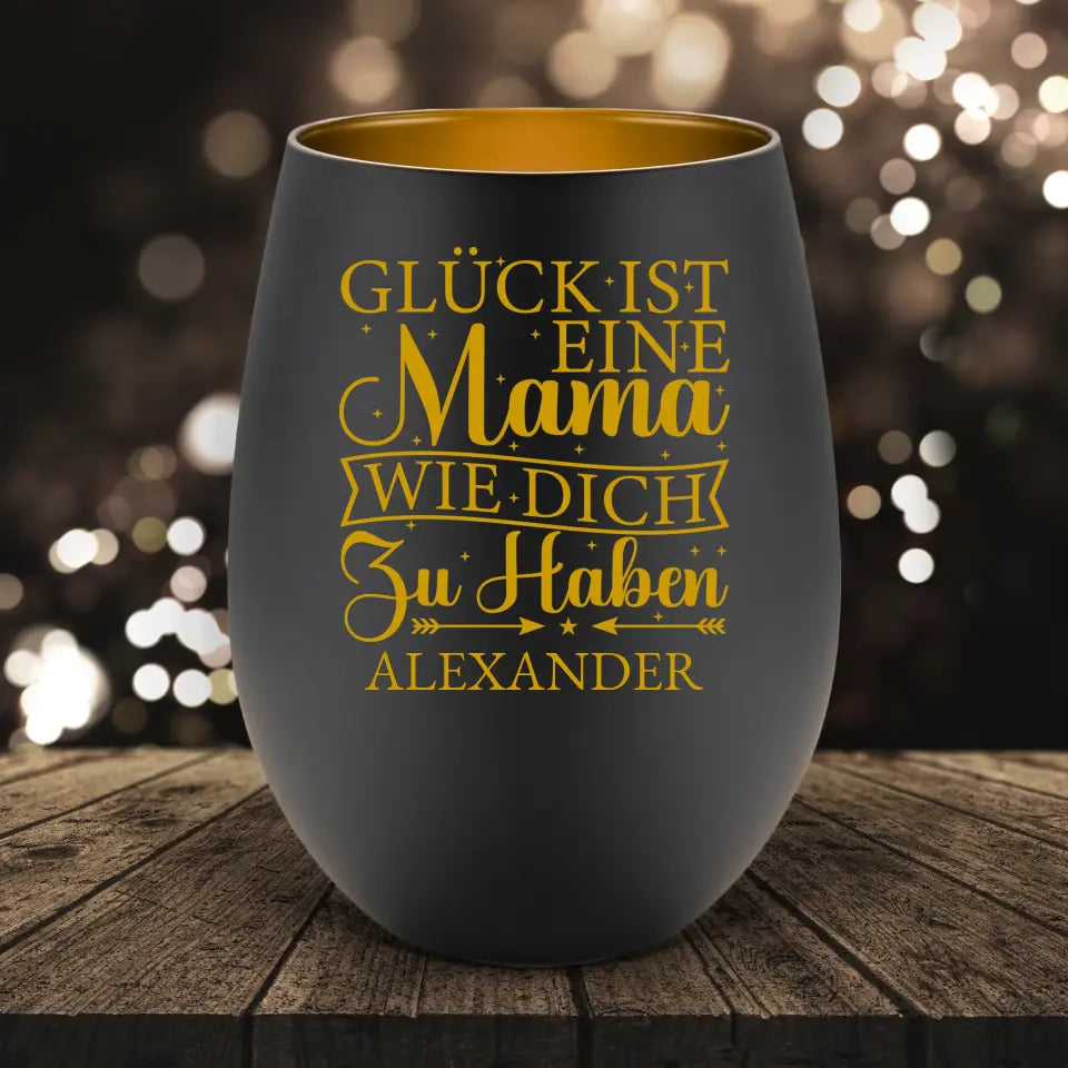 Glück Mama - Windlicht