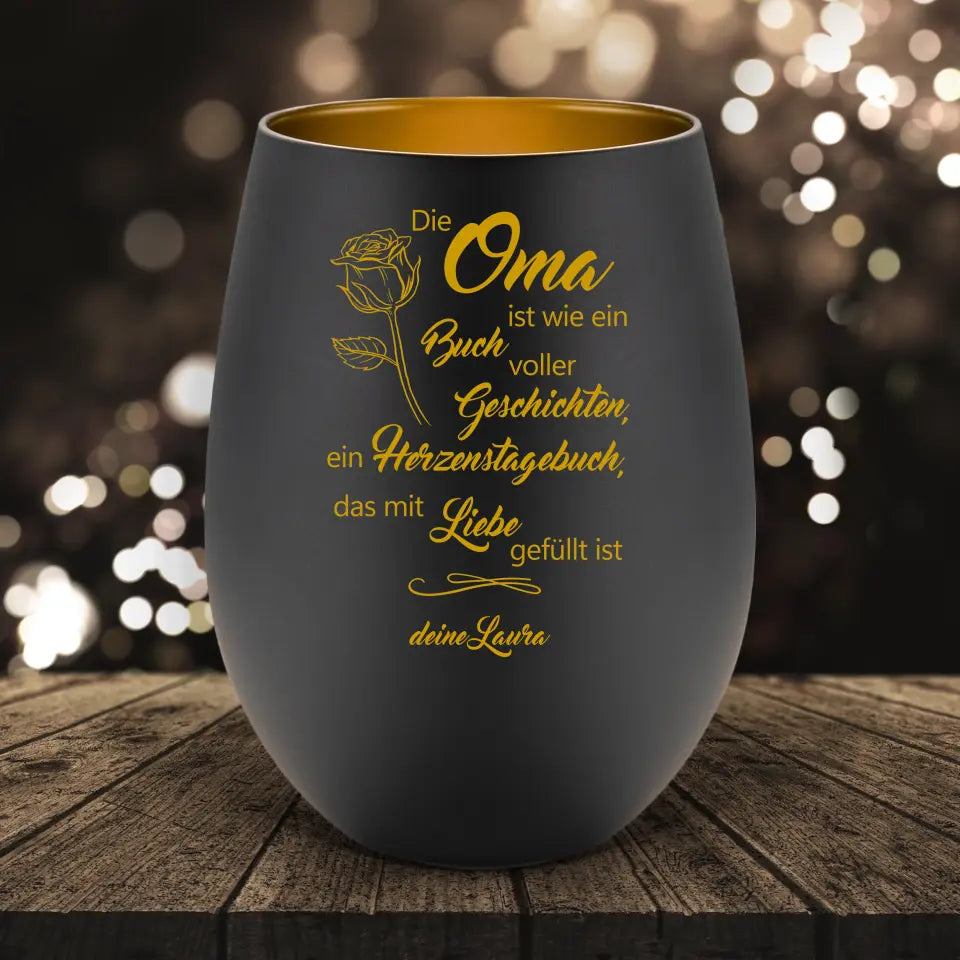 Oma Buch - Windlicht