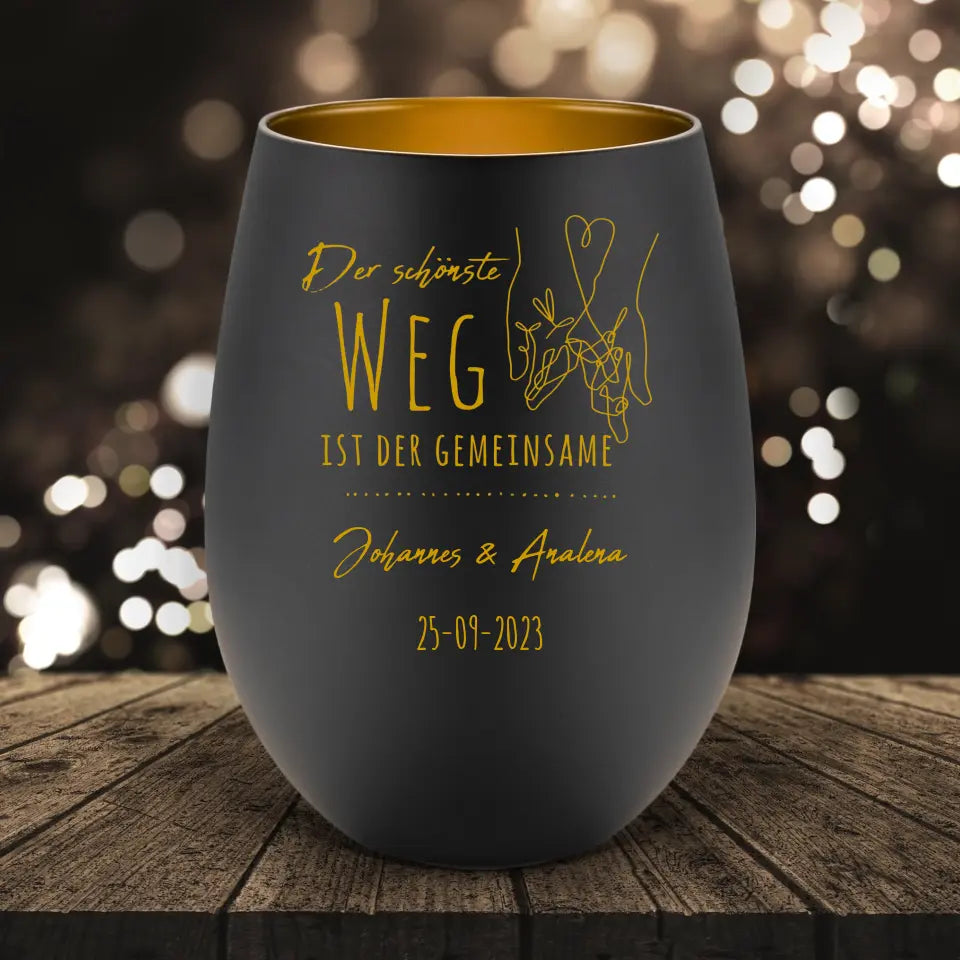 Gemeinsamer Weg - Windlicht