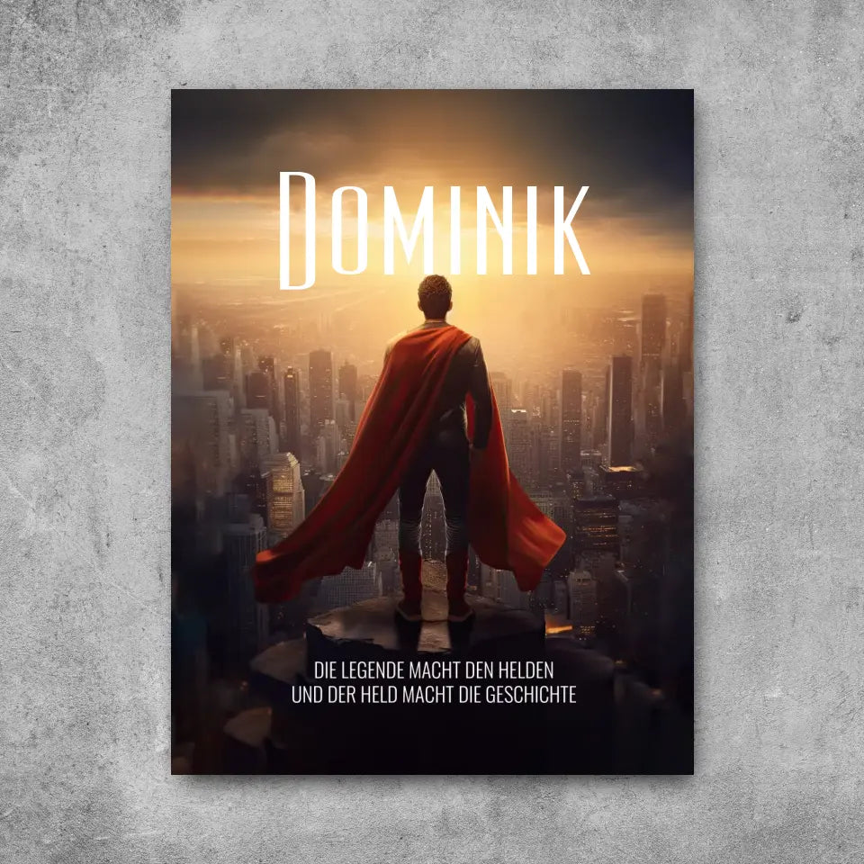 Superheld - Leinwand