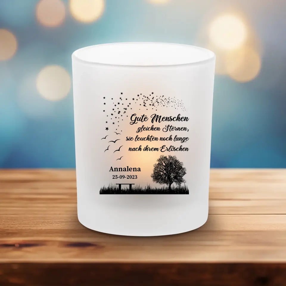 Gute Menschen - Teelichthalter