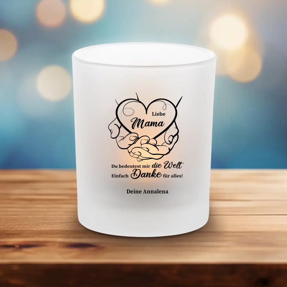 Bedeutest mir die Welt - Teelichthalter