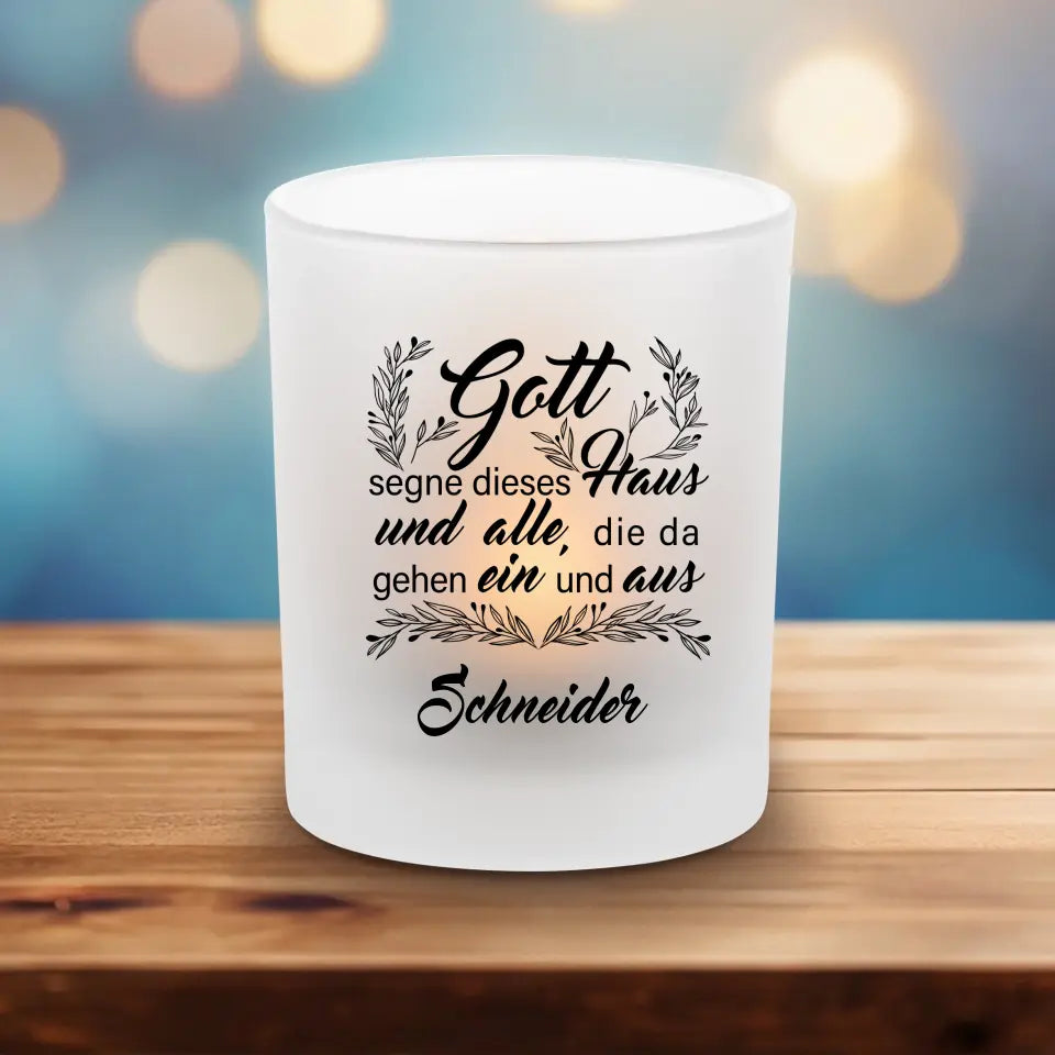 Segne dieses Haus - Teelichthalter