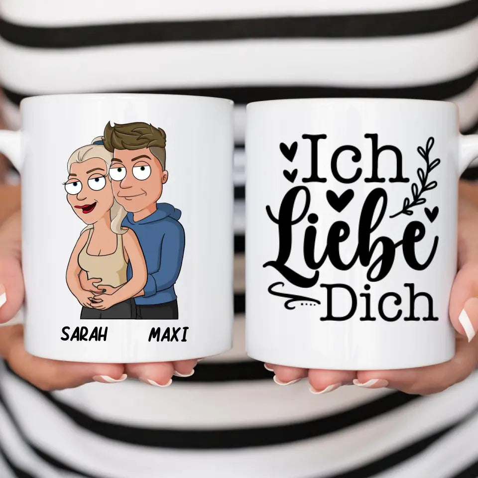 Cartoon Couple - Tasse