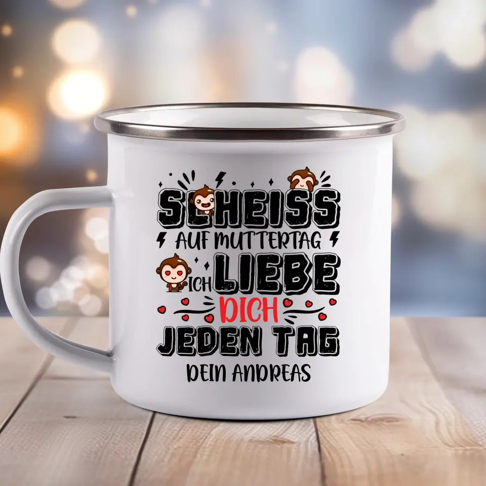 Muttertag - Emaille Tasse