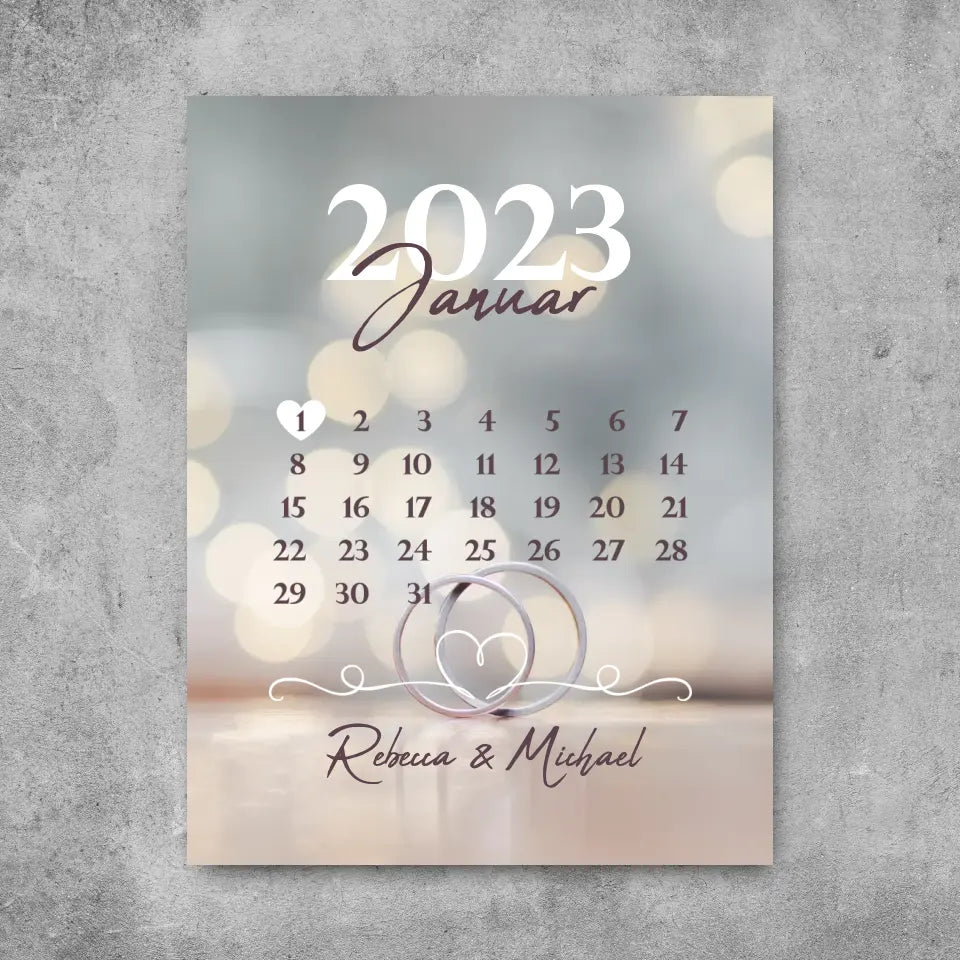 Jahrestag - Leinwand