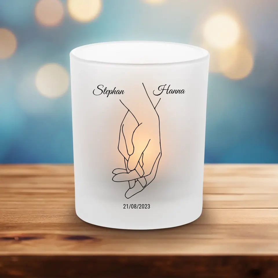 Hand in Hand - Teelichthalter