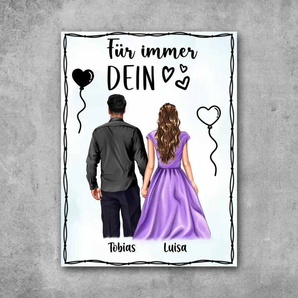 Schickes Paar - Leinwand