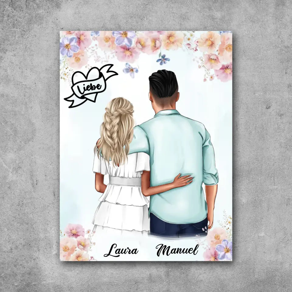 Sommer Paar - Leinwand