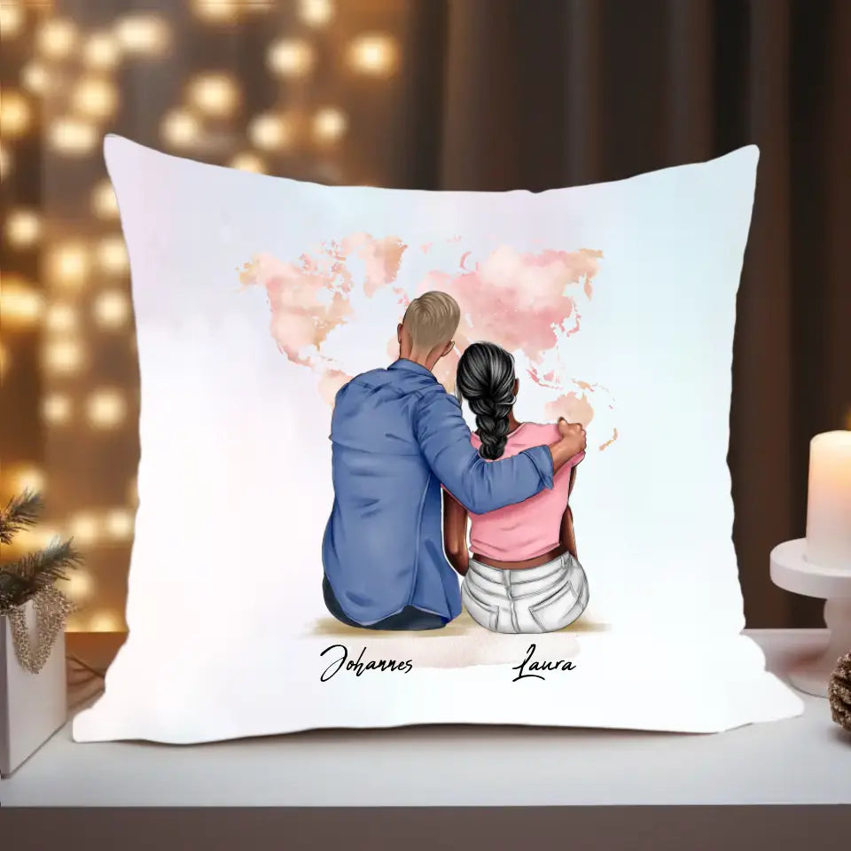 Paar am Strand - Kissen