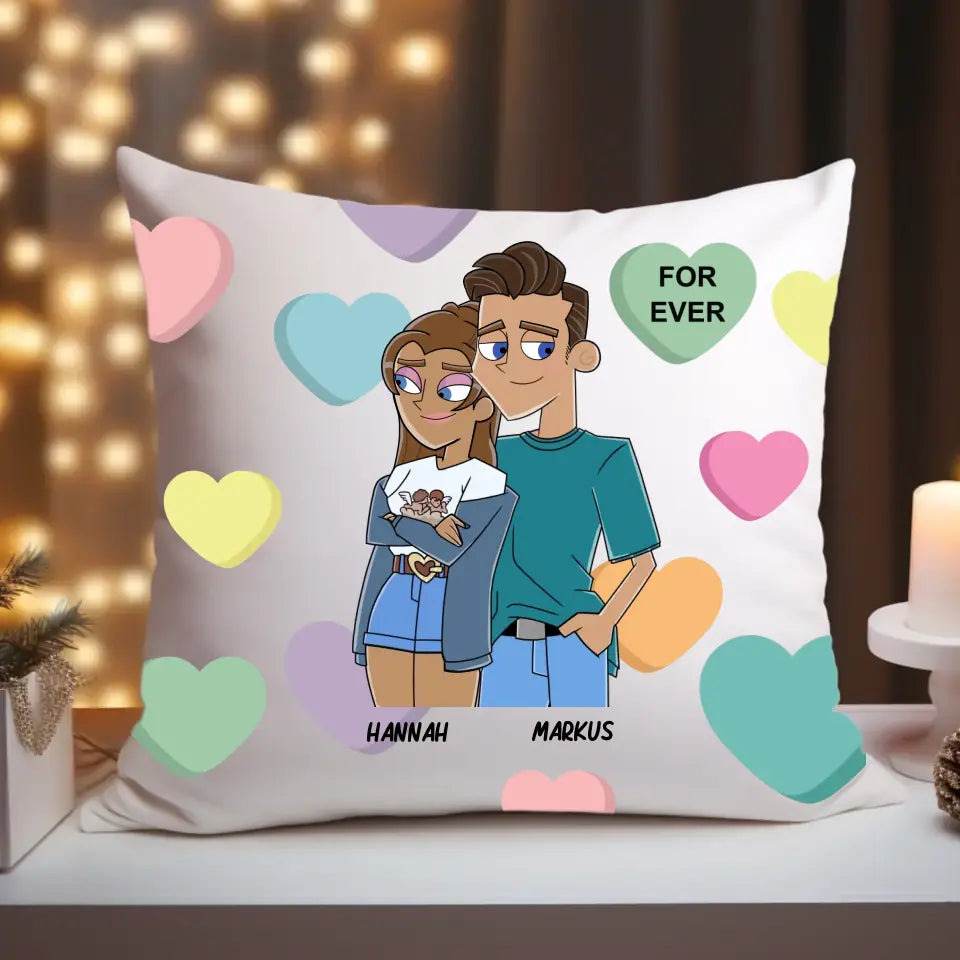 Comic Portrait - Kissen