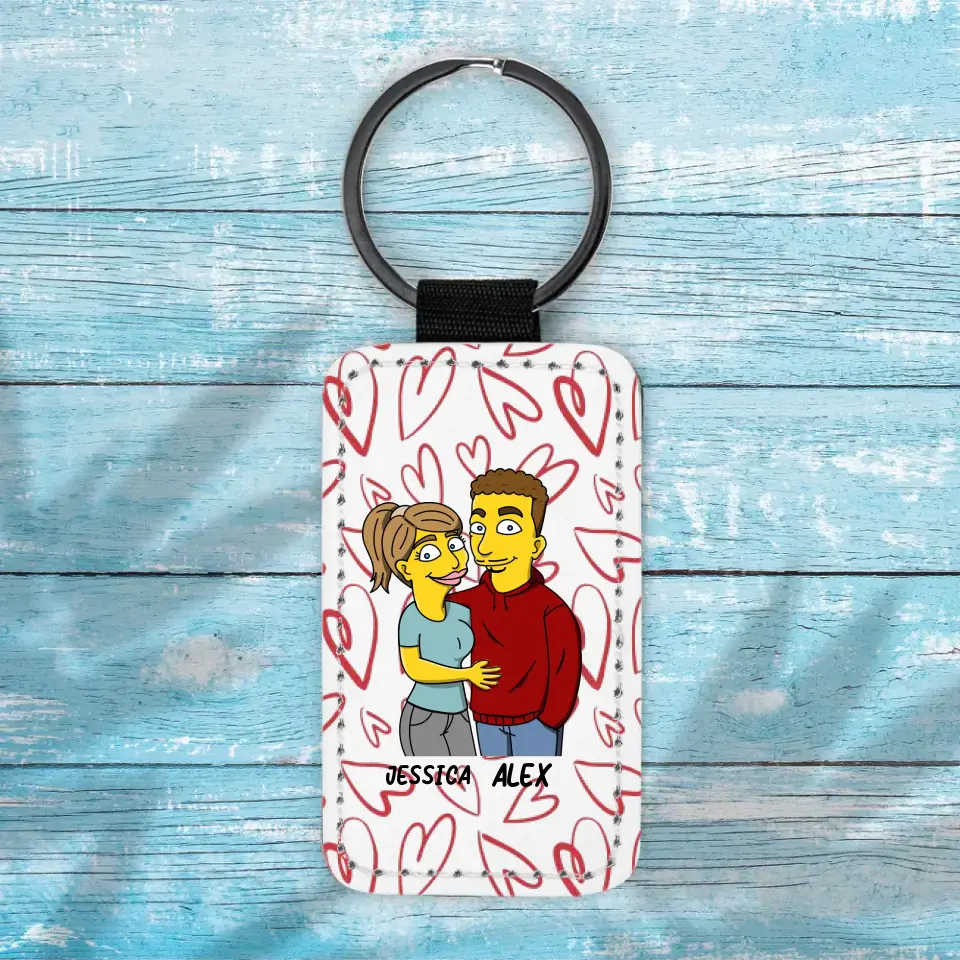 Gelbes Paar - Schlüsselanhänger