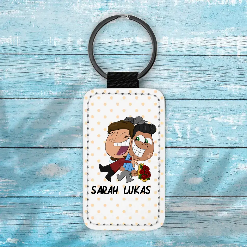 Cartoon Elfen - Schlüsselanhänger