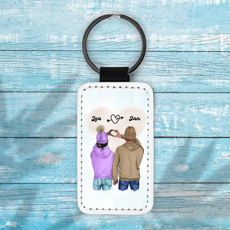 Winter Paar - Schlüsselanhänger