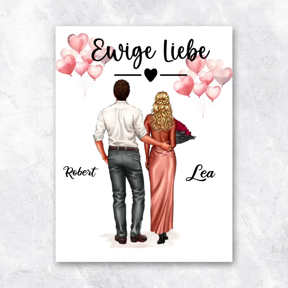 Valentinstag Schickes Pärchen - Poster