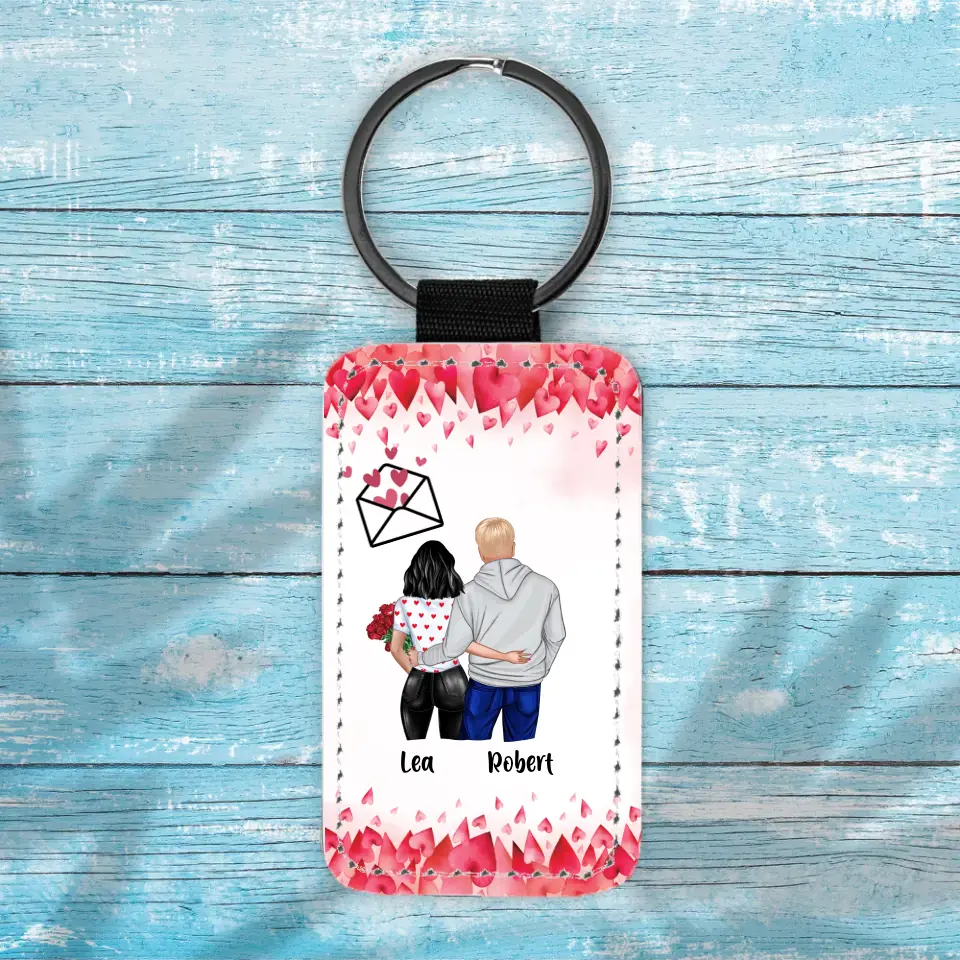 Valentinstag Pärchen - Schlüsselanhänger