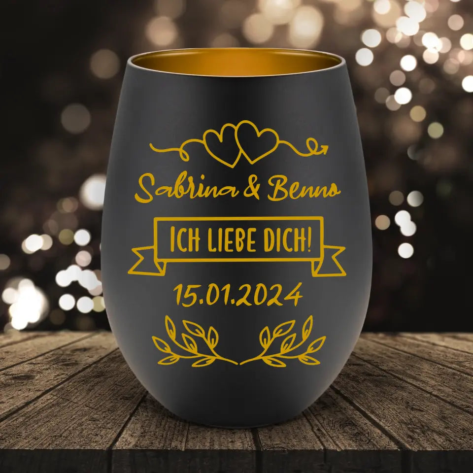 Ich Liebe Dich! - Windlicht