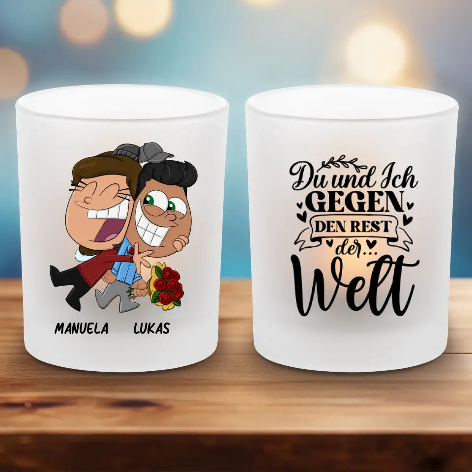 Cartoon Elfen - Teelichthalter