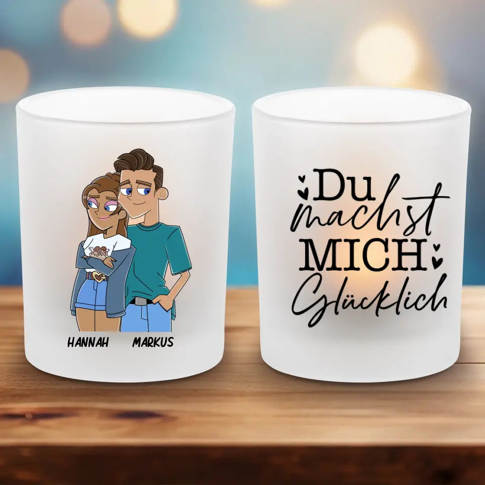 Comic Portrait - Teelichthalter