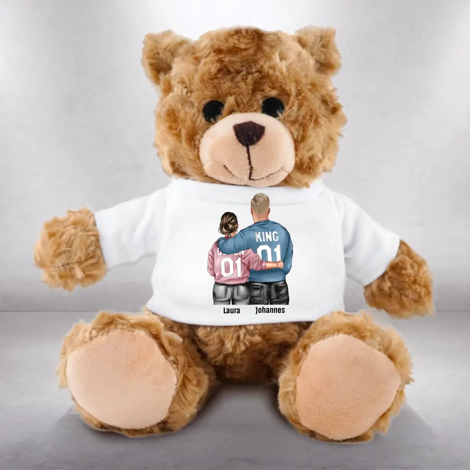 King und Queen Pärchen - Plüschtier Teddy