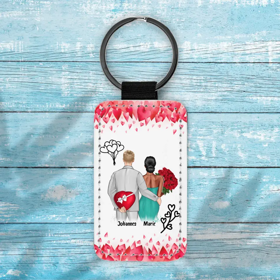 Valentinstag Paar - Schlüsselanhänger