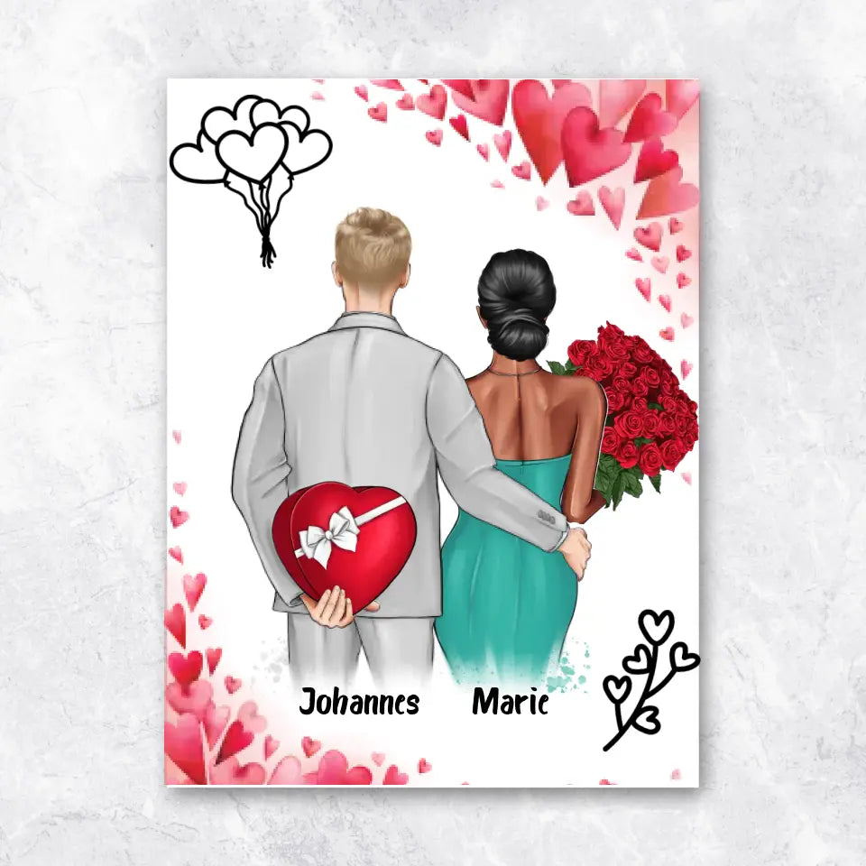 Valentinstag Paar - Poster