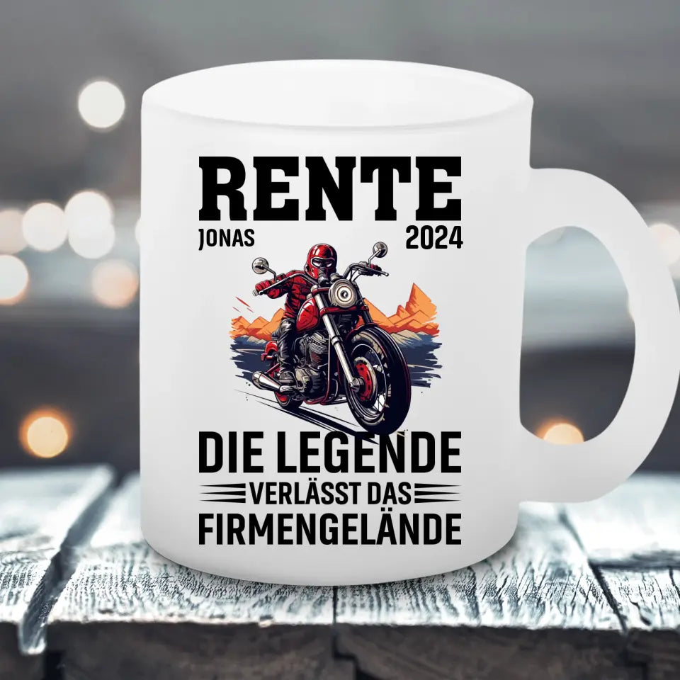 Rente Firmengelände - Satinierte Tasse