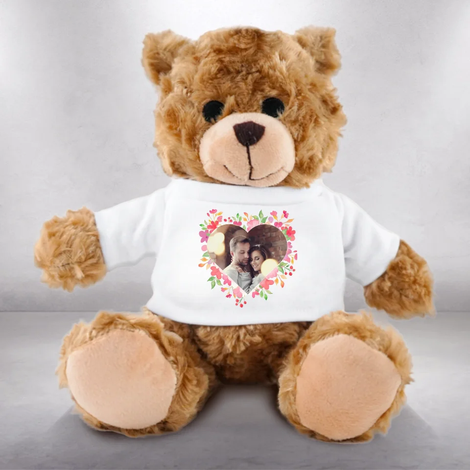 Blume Valentinstag Foto - Plüschtier Teddy