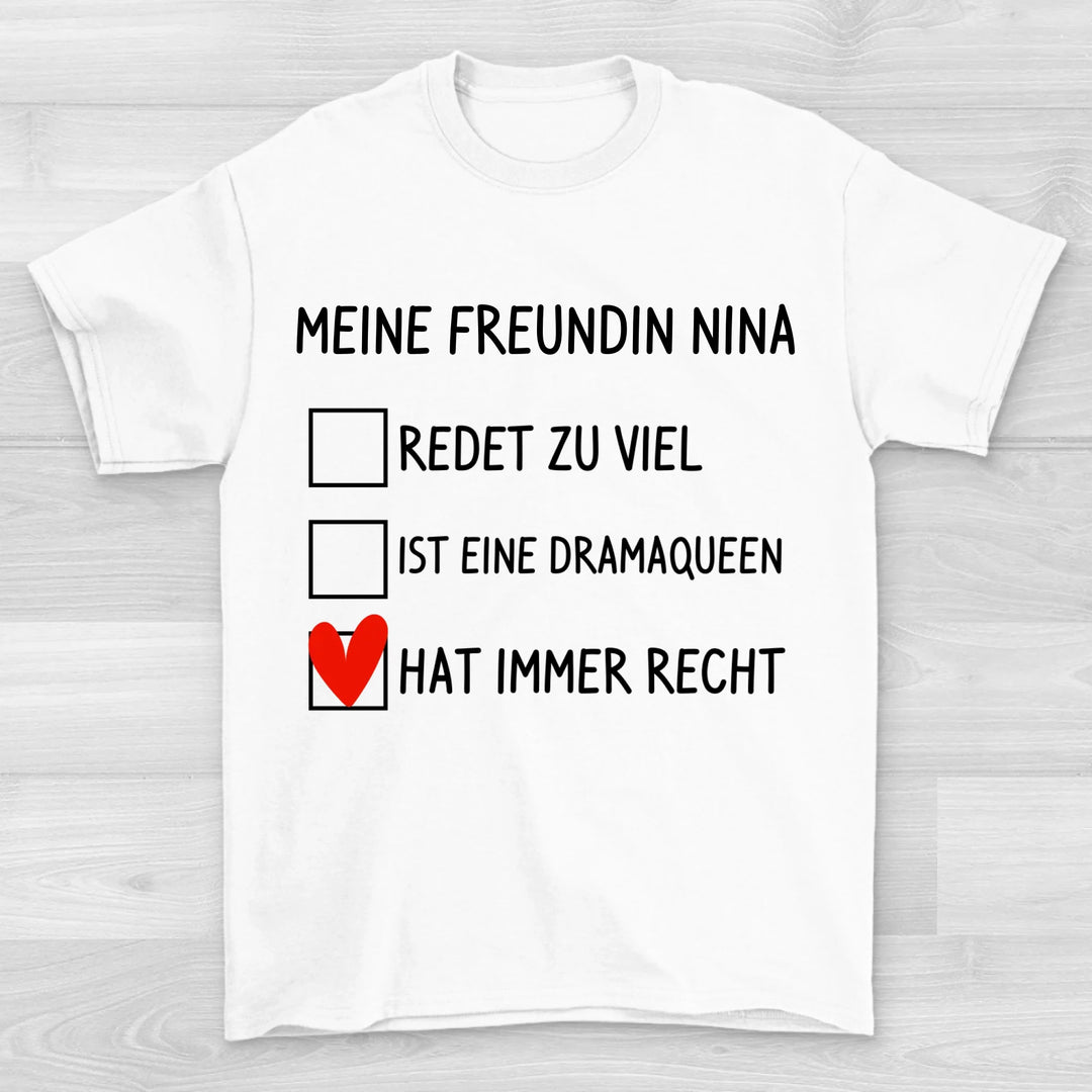 Hat immer Recht - Valentinstag T-Shirt