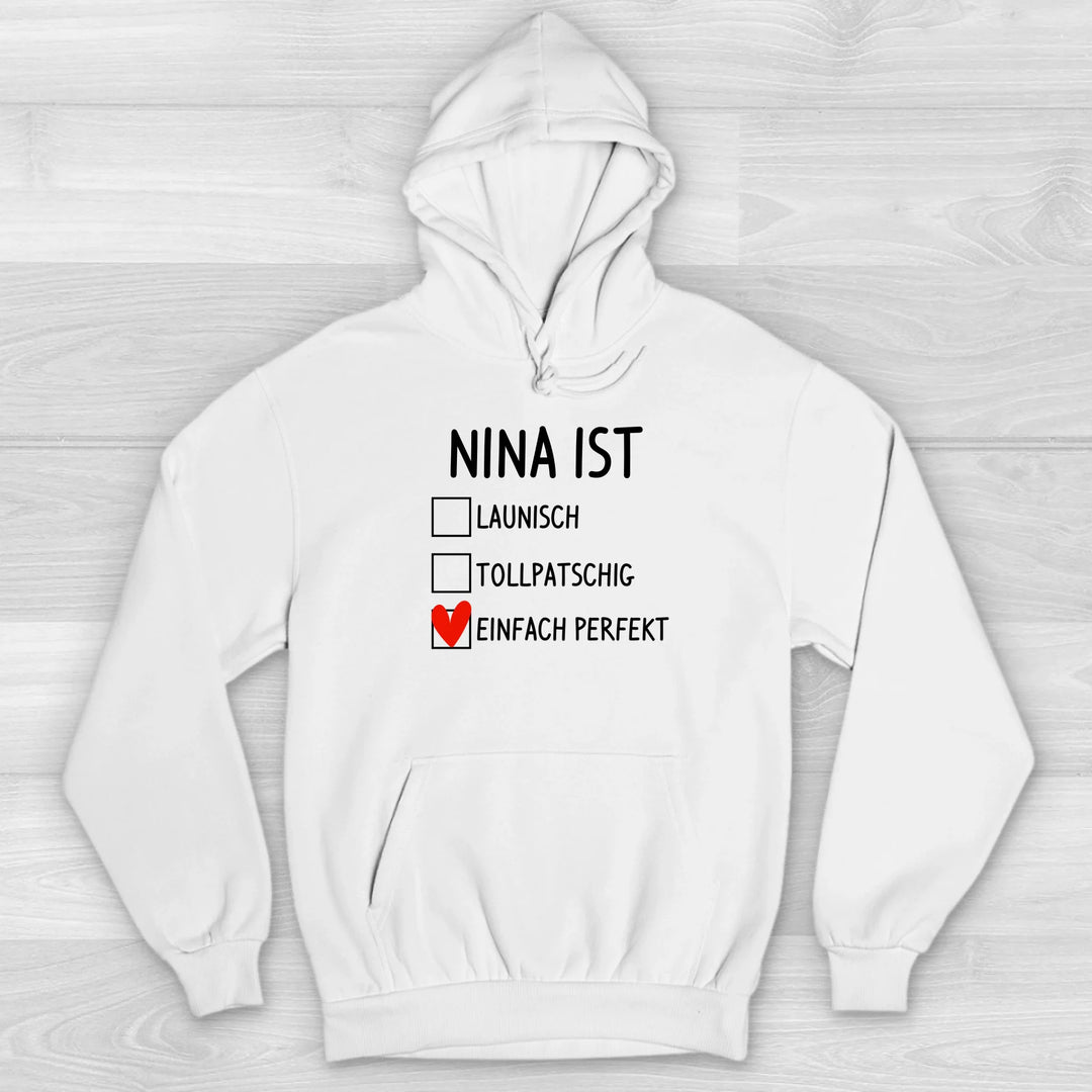 Einfach perfekt - Valentinstag Premium Hoodie
