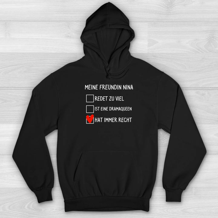Hat immer Recht - Valentinstag Premium Hoodie