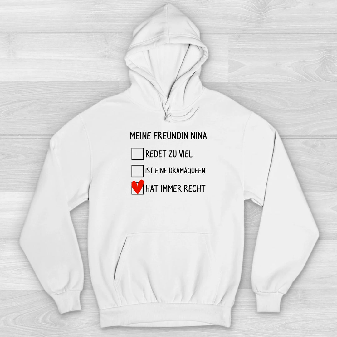Hat immer Recht - Valentinstag Premium Hoodie