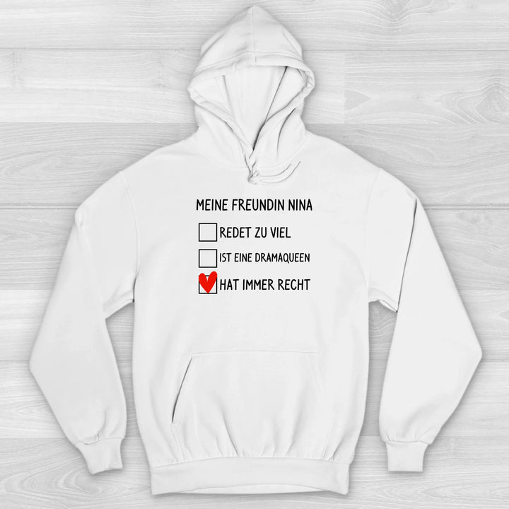 Hat immer Recht - Valentinstag Premium Hoodie