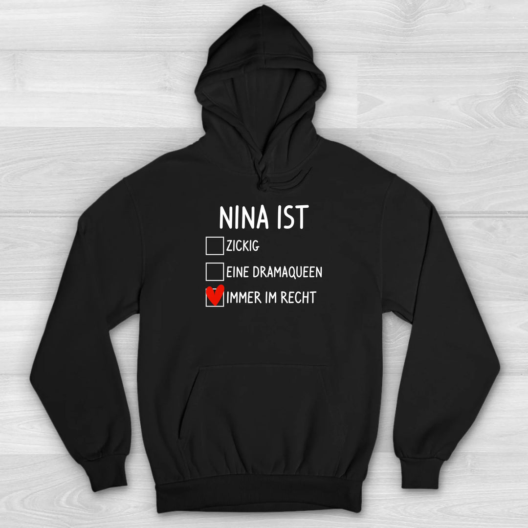 Ist immer im Recht - Valentinstag Premium Hoodie