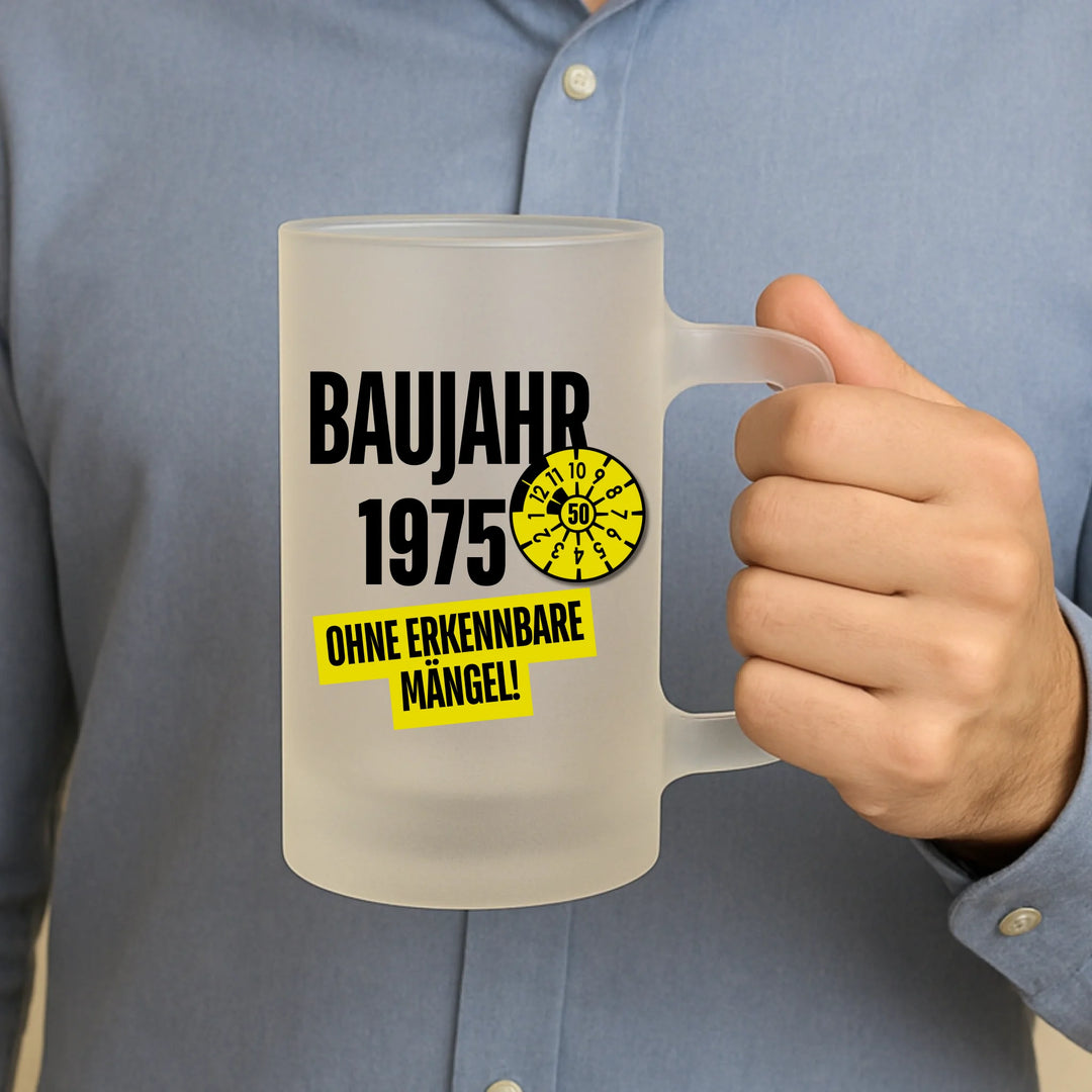 Ohne Mängel - Satiniertes Bierglas