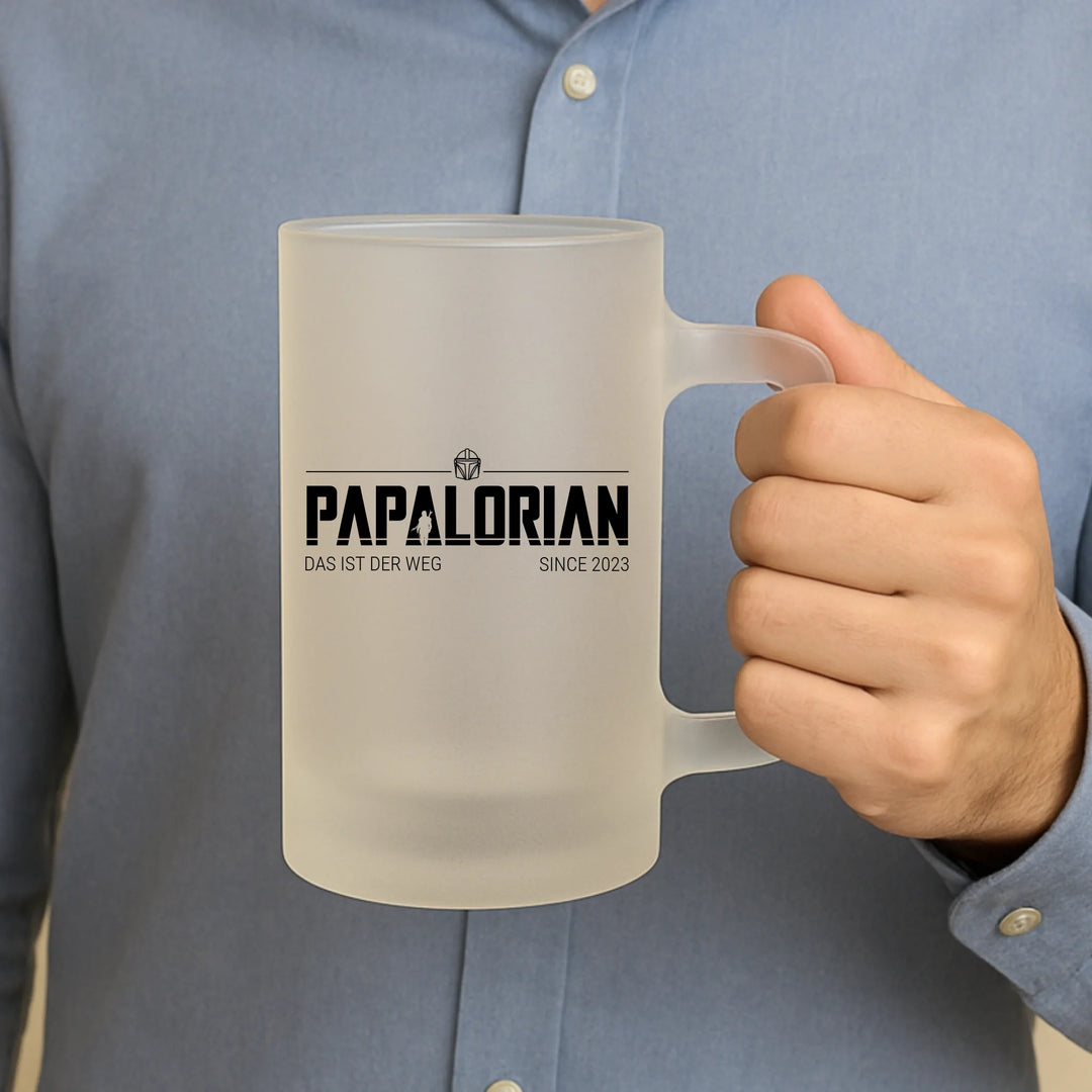 Papalorian - satiniertes Bierglas