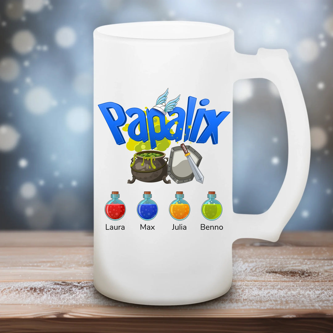 Papalix - satiniertes Bierglas