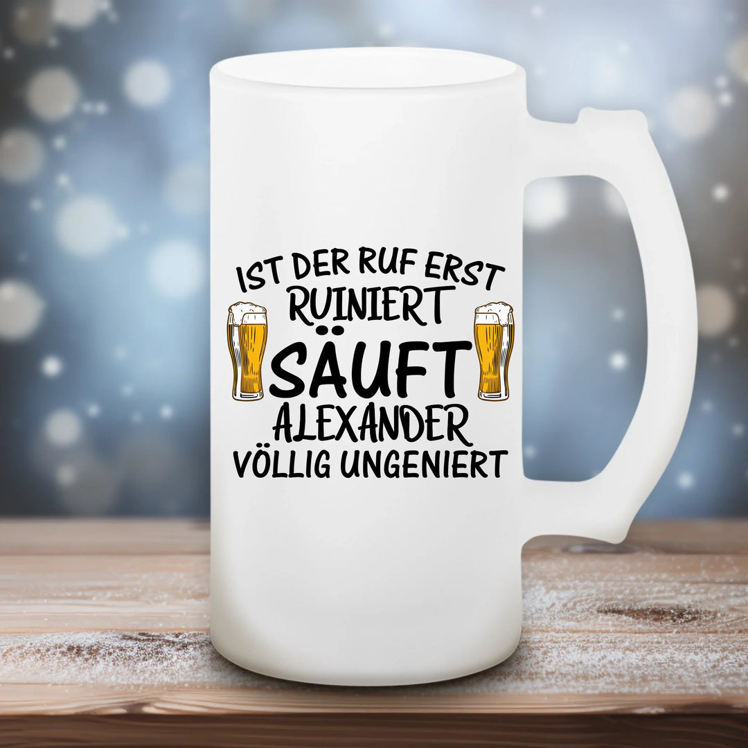 Ruf Ruiniert - Satiniertes Bierglas