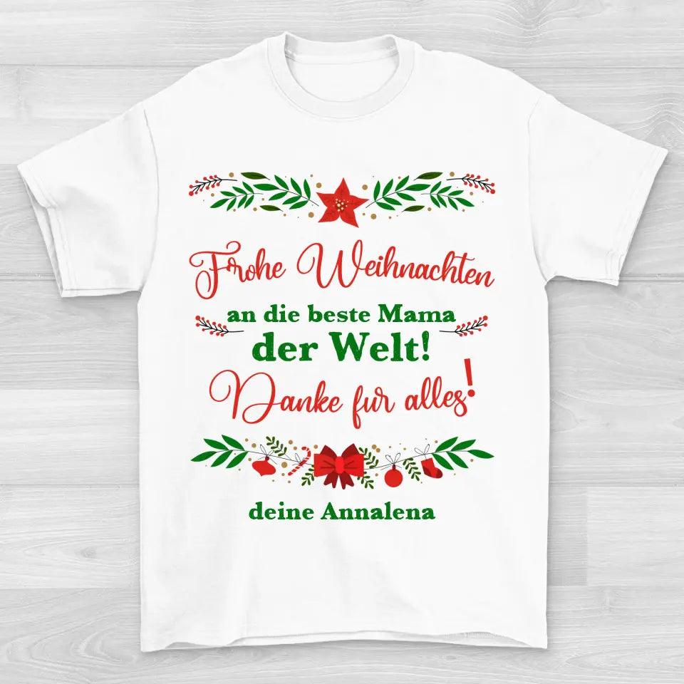 Weihnachten Mama - Shirt