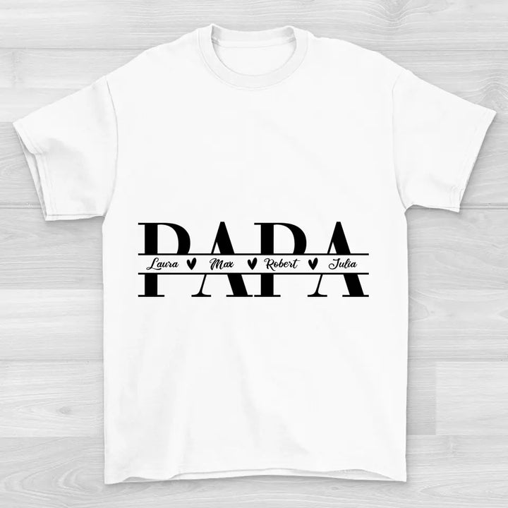 Papa 2-4 Kinder - Shirt Unisex