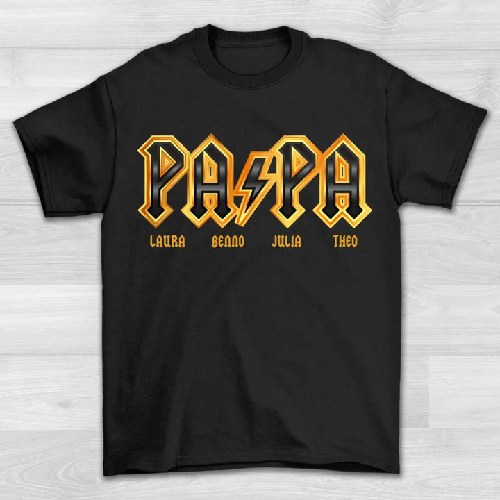 Papa Rock Star - Shirt Unisex