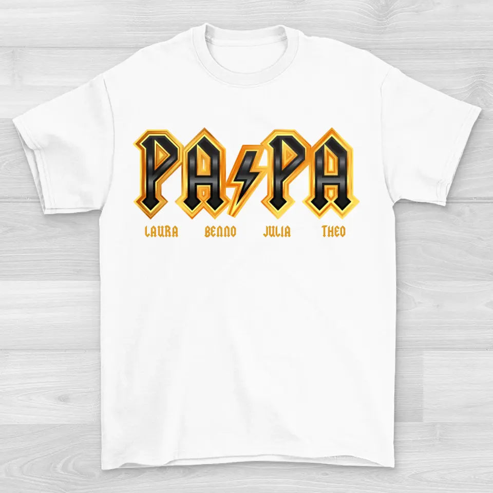 Papa Rock Star - Shirt Unisex