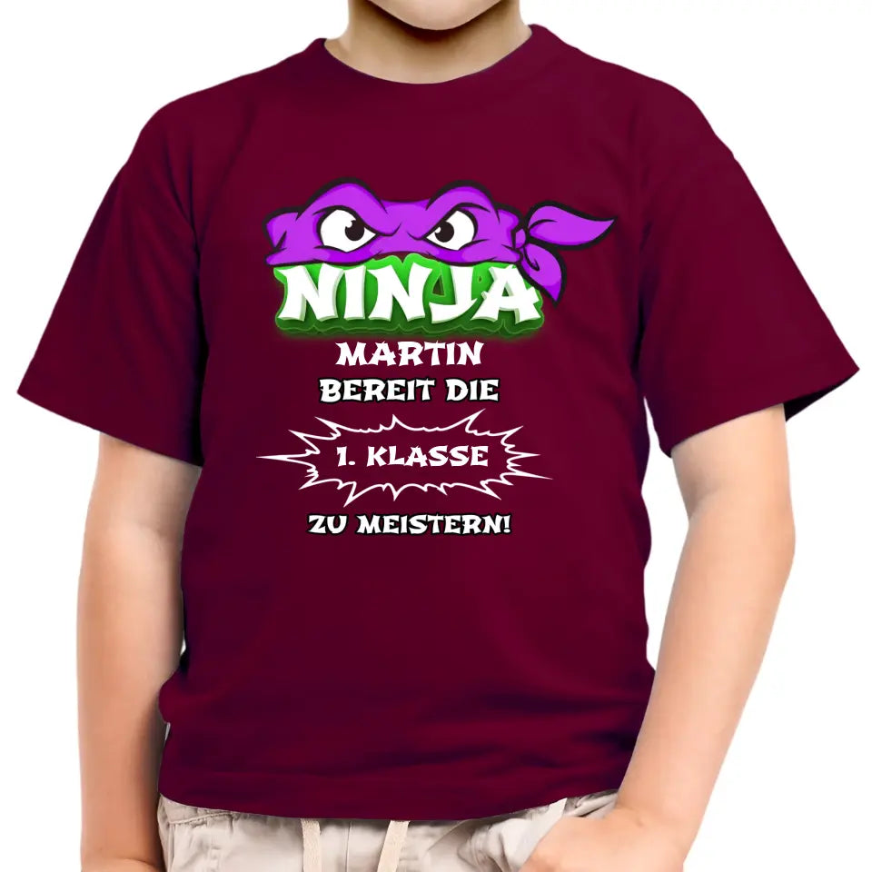 Ninja Schüler - Kinder T-Shirt Unisex