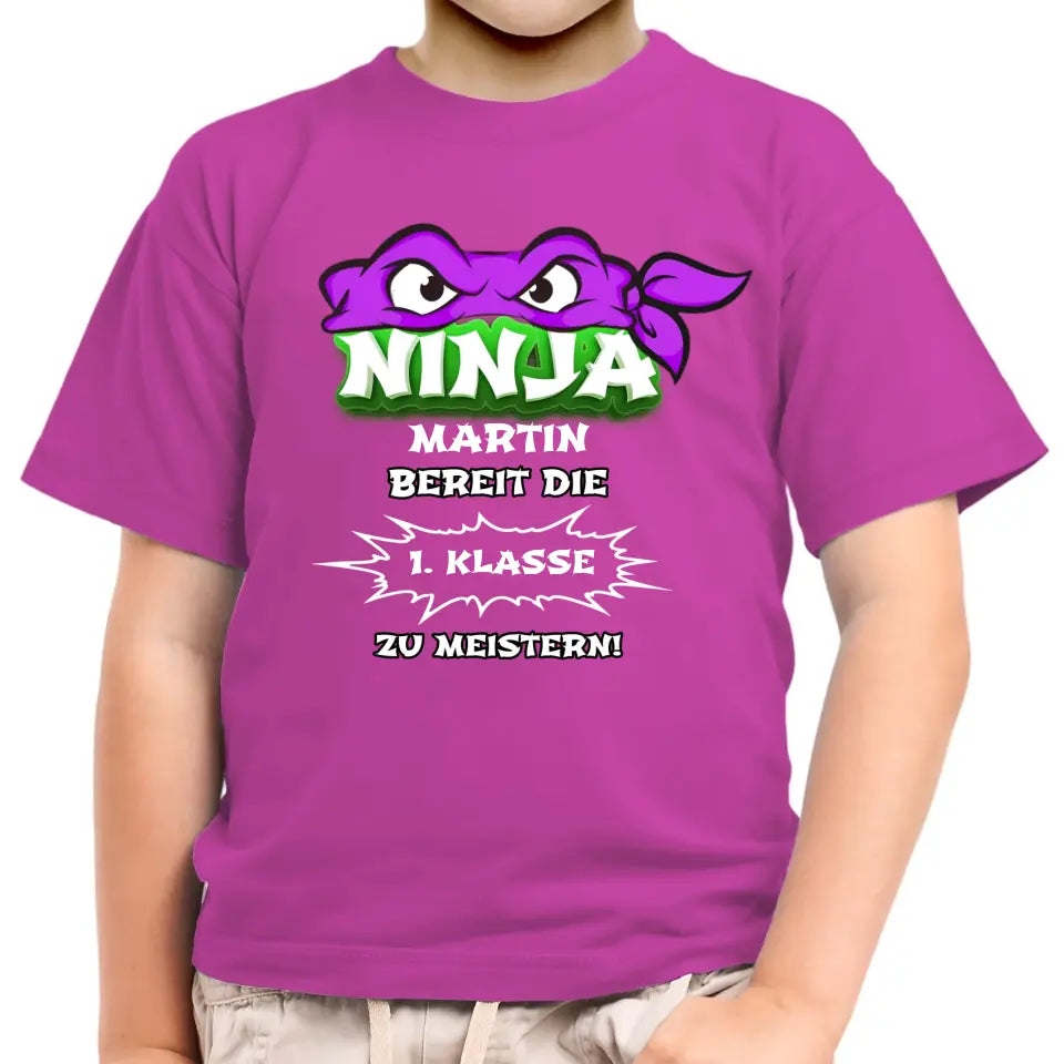 Ninja Schüler - Kinder T-Shirt Unisex