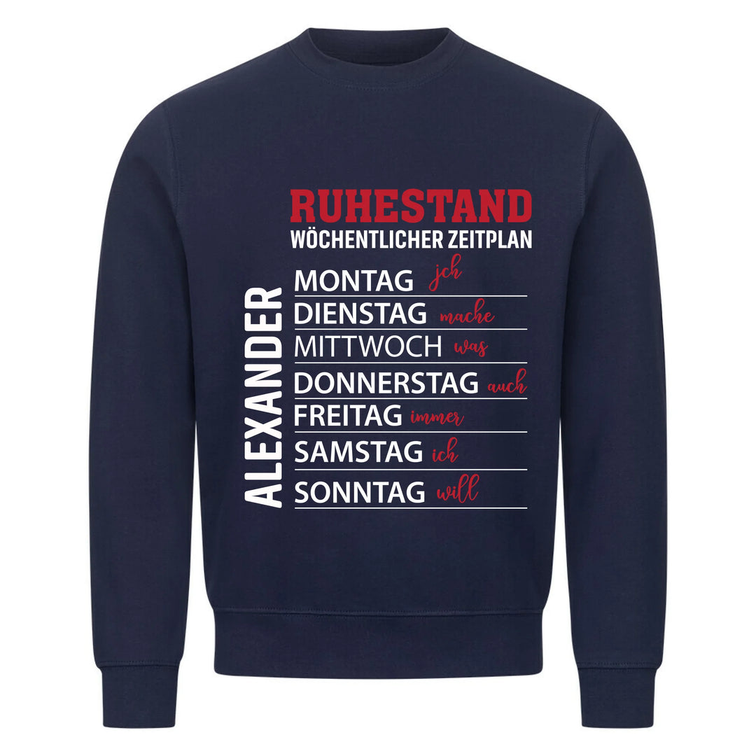 Ruhestand Zeitplan